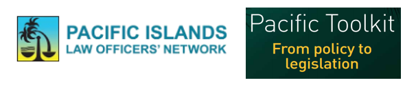 Pacific Islands Law Officers' Network logo and Pacific Toolkit logo
